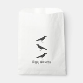 Bolsa De Papel Los cuervos negros. Feliz Halloween