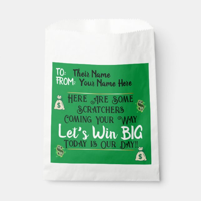 Bolsa De Papel Lottery Scratchers Happy Mail (Anverso)