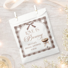 Bolsa De Papel Love Is Brewing Expresso Martini Bow Bridal Shower
