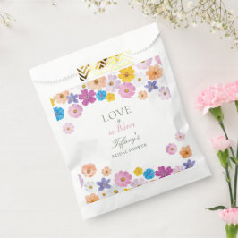 Bolsa De Papel Love is in Bloom Wildflower Garden Bridal Shower