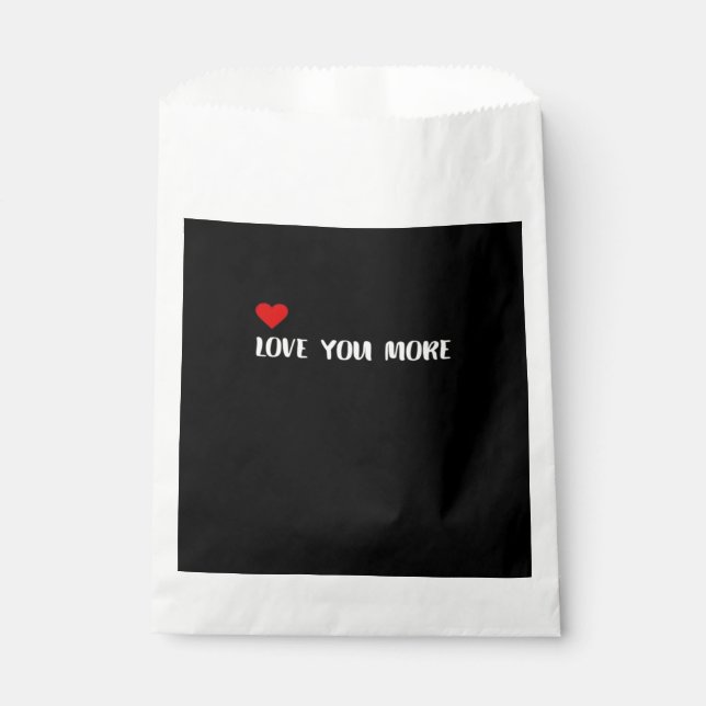Bolsa De Papel Love You More Minimalist Love Quote  (Anverso)