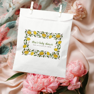 Bolsa De Papel Lovely Lemons Rustic PERSONALIZADO BABY SHOWER