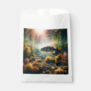 Bolsa De Papel lubina de boca grande submarina