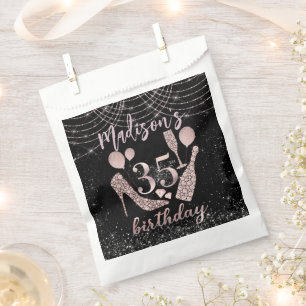 Bolsa De Papel Lujo personalizado 35 cumpleaños