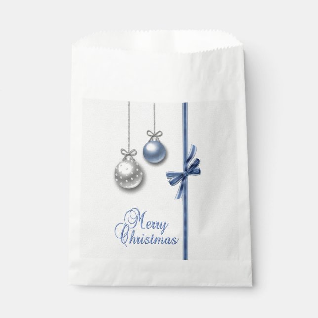 Bolsa De Papel Luminosas y elegantes bolas de Navidades (Anverso)