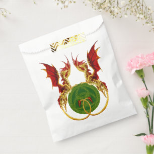 Bolsa De Papel Luna Creciente Celta Y Dragones
