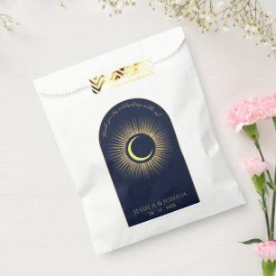 Bolsa De Papel Luna de Sol Mística del Arco Azul Celestial