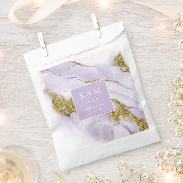 Bolsa De Papel Lux Ink Lavender Resumen ID990 (Cortado)