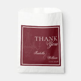 Bolsa De Papel Luxury dark Red Old Money Wedding chandelier