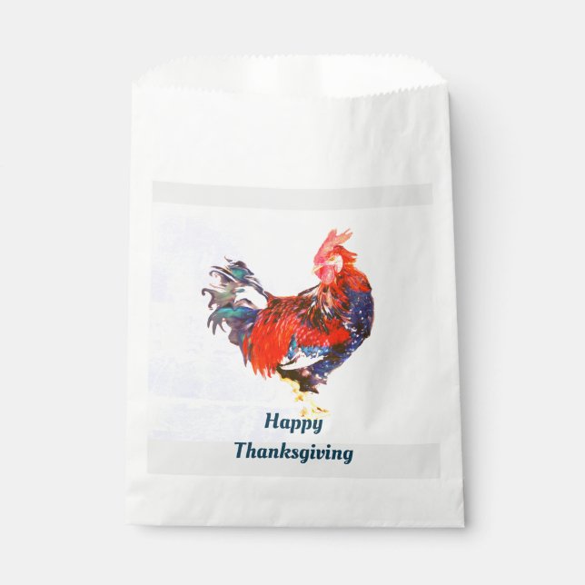 Bolsa De Papel macho gallináceo ,galoster Personalizado (Anverso)