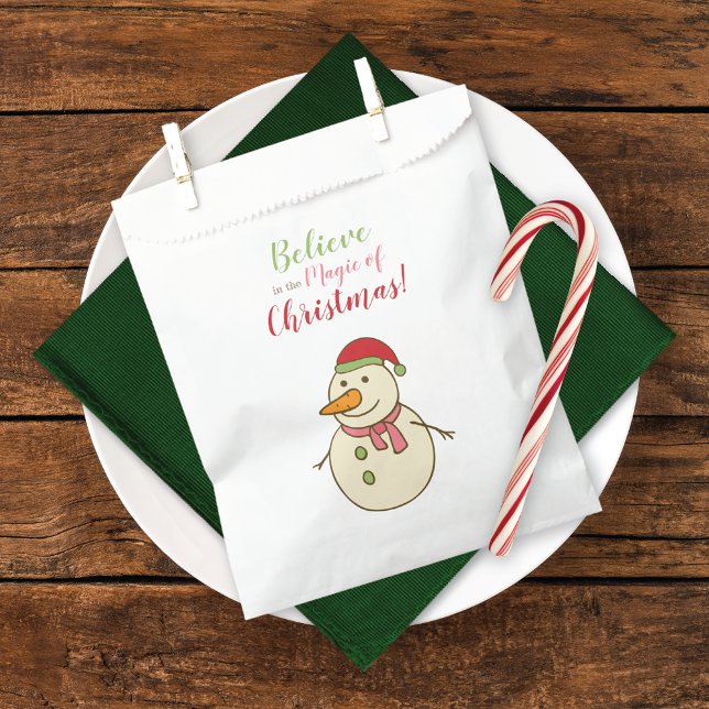 Bolsa De Papel Mágico muñeco de nieve de Navidad (Subido por el creador)