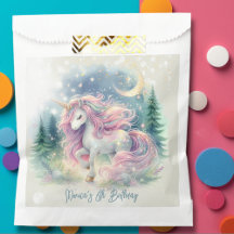 Magnífico cumpleaños de niños de unicornio