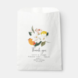 Bolsa De Papel Magnolia Citrus Ducha Favor Bolsa El amor es dulce