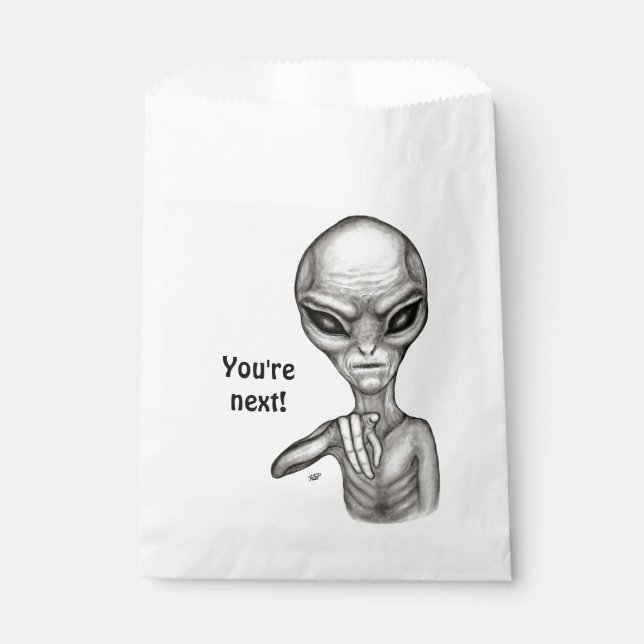 Bolsa De Papel ¡Mala Alien, eres la siguiente! (Anverso)