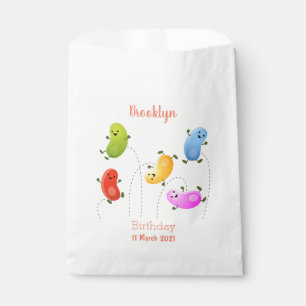 Bolsa De Papel Malas judías felices saltando ilustracion persona