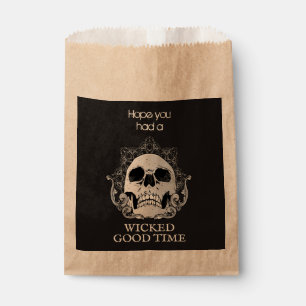 Bolsa De Papel Malvado Buen Tiempo Halloween Skull Treto