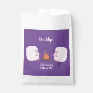 Bolsa De Papel Malvaviscos rosados por personalizado de incendios