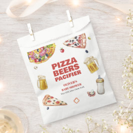 Bolsa De Papel Mama Mia Pizza Beer Pacifier Baby Shower