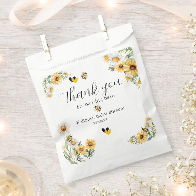 Bolsa De Papel Mama to Bee Flor Amarilla (Cortado)