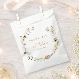 Bolsa De Papel Mama to Bee Wildflower Baby Shower