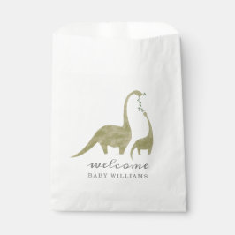 Bolsa De Papel Mamá y bebé Dinosaurio Neutral Baby Shower