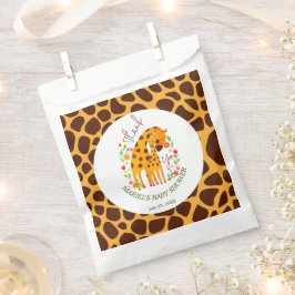 Bolsa De Papel Mamá y bebé Giraffe