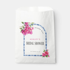 Bolsa De Papel Mamma Mia Floral Blue Tile Briower