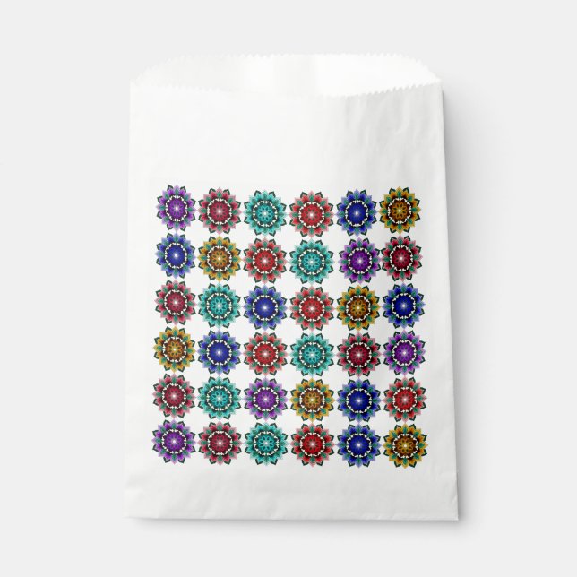 Bolsa De Papel Mandala en varios colores (Anverso)