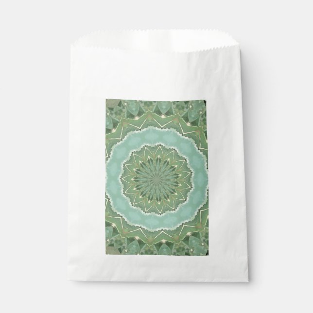Bolsa De Papel Mandala suculenta (Anverso)