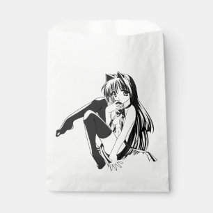 Bolsa De Papel Manga, Neko Catgirl Furry Kawaii Loli
