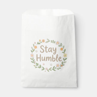 Bolsa De Papel Mantén tonos terrosos humildes texto en blanco