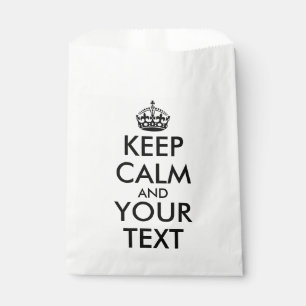 Bolsa De Papel Mantener la calma y continuar - Crear el propio