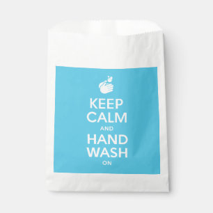 Bolsa De Papel Mantener La Calma Y El Lavado De Mano En - Coronav