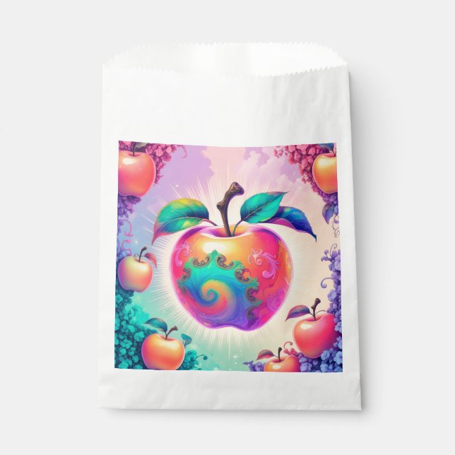 Bolsa De Papel manzana colorida (Anverso)