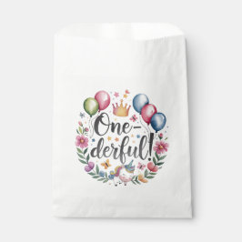 Bolsa De Papel Maravilloso cumpleaños Unicornio acuarela