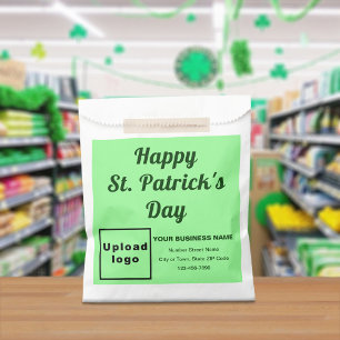 Bolsa De Papel Marca de negocios verde claro, Día de San Patricio
