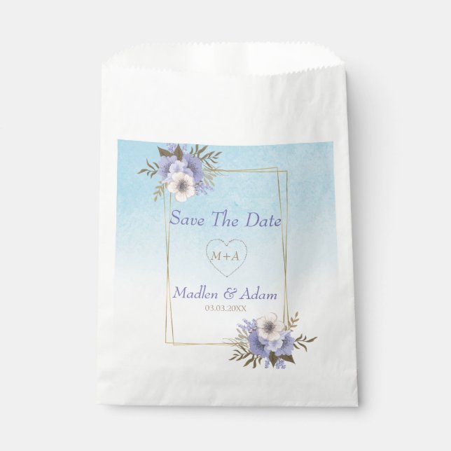 Bolsa De Papel Marco Art Deco dorado (Anverso)