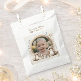 Bolsa De Papel Marco fotográfico de mapache para las fiestas de c