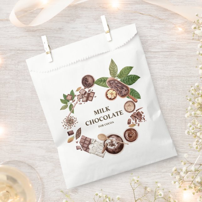 Bolsa De Papel Marco para Bouquet de chocolate (Cortado)