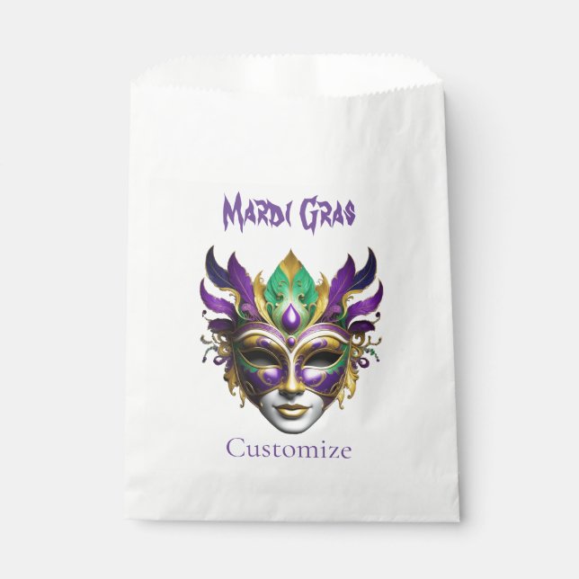 Bolsa De Papel Mardi Gras Mask Thunder_Cove (Anverso)