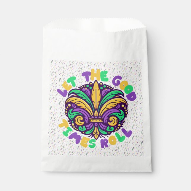 Bolsa De Papel Mardi Gras Que pasen los buenos tiempos (Anverso)