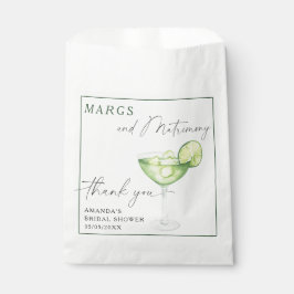 Bolsa De Papel Margarita color de agua Gracias ducha de novia