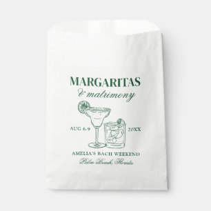 Bolsa De Papel Margaritas y Matrimonia Bachelorette Weekend