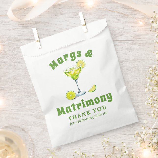 Bolsa De Papel Margs & Matrimony cóctel despedida de soltera Grac (Cortado)