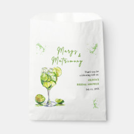 Bolsa De Papel Margs & Matrimony Margarita Cocktail Bridal Shower