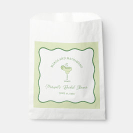 Bolsa De Papel "Margs & Matrimony" Modern Chic Bridal Shower