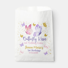BOLSA DE PAPEL MARIPOLA DE BOTTERFLY KISSES PINK & PURPLE PRIMER 