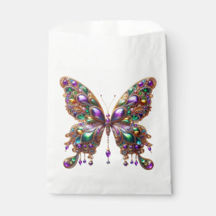 Bolsa De Papel Mariposa de Mardi Gras