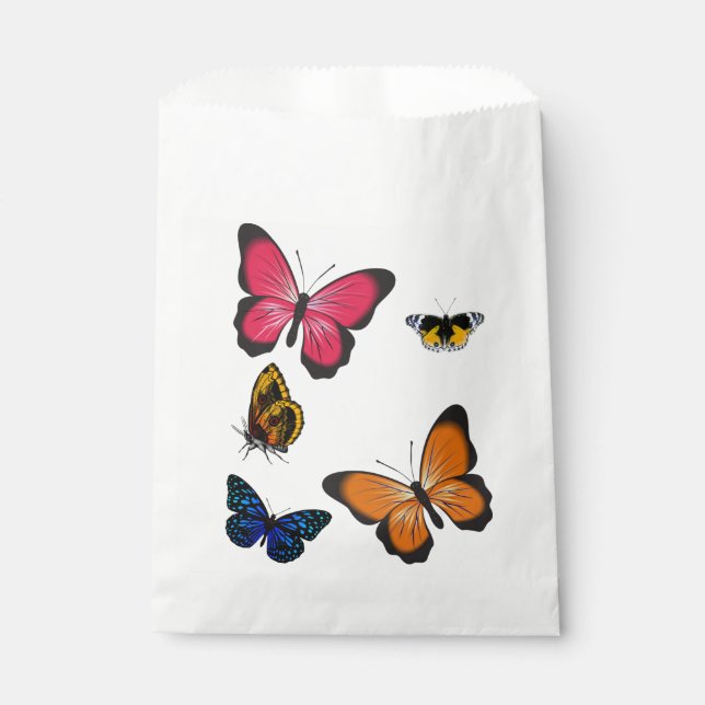 Bolsa De Papel mariposa linda (Anverso)
