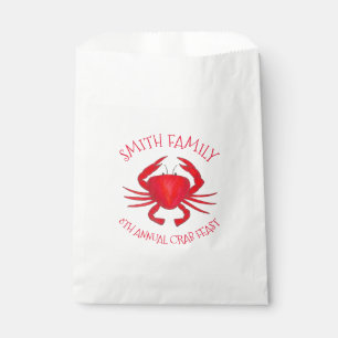 Bolsa De Papel Mariscos de la cubierta dura de la marisma roja de